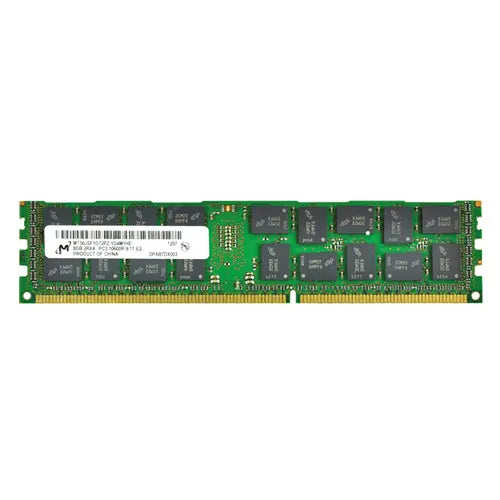 MT36JSF1G72PZ-1G4M1HE Micron 8GB DDR3-1333MHz PC3-10600 ECC Registered RDIMM CL9 2Rx4 1.5V 240-Pin Memory Module