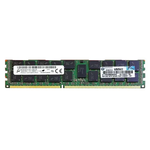 MT36JSF2G72PZ-1G6E1HE Micron 16GB DDR3-1600MHz PC3-12800 ECC Registered RDIMM CL11 2Rx4 1.5V 240-Pin Memory Module