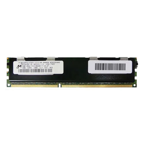 MT36JSZF51272PY-1G1D1AB Micron 4GB DDR3-1066MHz PC3-8500 ECC Registered RDIMM CL7 2Rx4 1.5V 240-Pin Memory Module