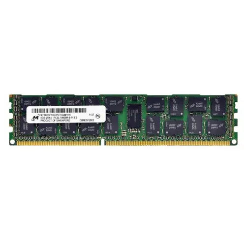 MT36KSF1G72PZ-1G4M1HE Micron 8GB DDR3-1333MHz PC3-10600 ECC Registered RDIMM CL9 2Rx4 1.35V 240-Pin Memory Module