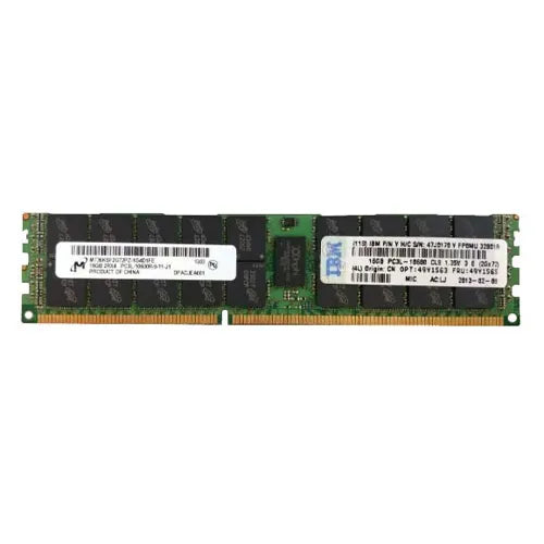 MT36KSF2G72PZ-1G4D1FE Micron 16GB DDR3-1333MHz PC3-10600 ECC Registered RDIMM CL9 2Rx4 1.35V 240-Pin Memory Module
