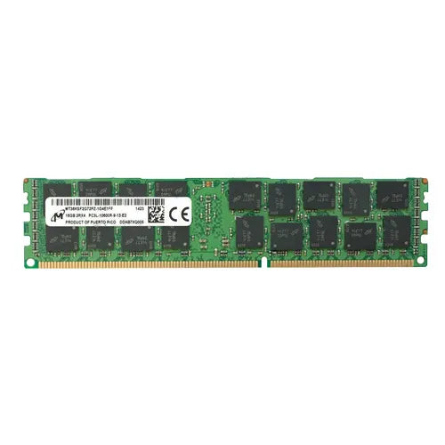 MT36KSF2G72PZ-1G4E1FF Micron 16GB DDR3-1333MHz PC3-10600 ECC Registered RDIMM CL9 2Rx4 1.35V 240-Pin Memory Module