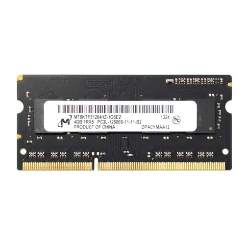 MT8KTF51264HZ-1G6E2 Micron 4GB DDR3-1600MHz PC3-12800 Non-ECC Unbuffered SODIMM CL11 1Rx8 1.35V 204-Pin Memory Module