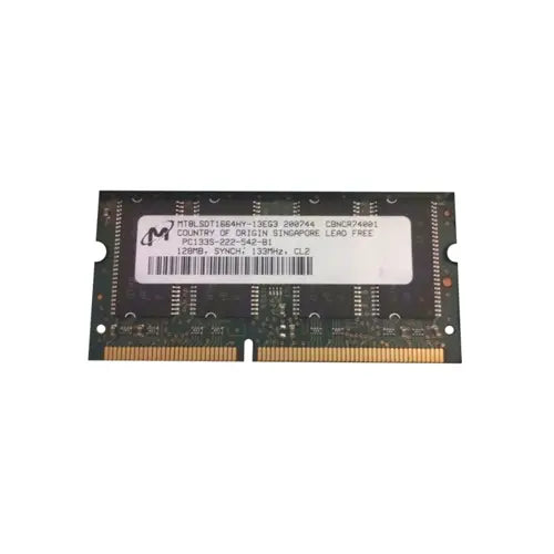 MT8LSDT1664HY-13EG3 - Micron 128MB 133MHz PC133 non-ECC Unbuffered CL2 144-Pin SODIMM Memory Module