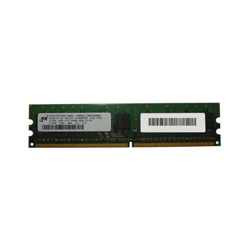 MT9HTF6472AY-800D1 - Micron 512MB DDR2-800MHz PC2-6400 ECC Unbuffered CL6 240-Pin DIMM Single Rank Memory Module