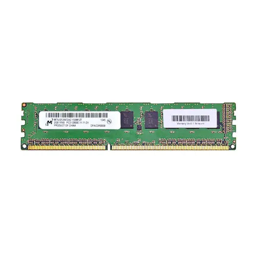 MT9JSF25672AZ-1G6M1ZF - Micron Technology 2GB DDR3-1600MHz PC3-12800 ECC Unbuffered CL11 240-Pin DIMM 1.35V Low Voltage Single Rank Memory Module
