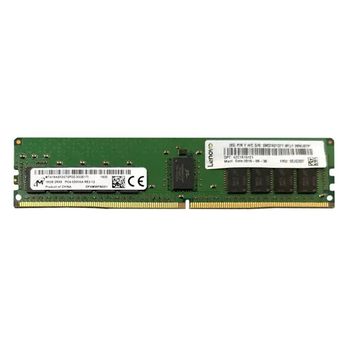 MTA18ASF2G72PDZ-3G2E1 Micron 16GB DDR4-3200MHz PC4-25600 ECC Registered RDIMM CL22 2Rx8 1.2V 288-Pin Memory Module