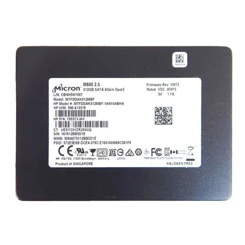 MTFDDAK512MBF Micron M600 512GB Multi-Level Cell SATA 6Gb/s NAND Flash 2.5-Inch Solid State Drive