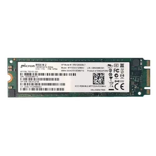 MTFDDAV120MAV Micron 120GB Multi-Level Cell SATA 6Gb/s M.2 2242 Solid State Drive