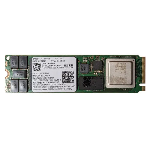 MTFDKBA960TDZ Micron 960GB PCI Express NVMe 4.0 x4 M.2 Solid State Drive