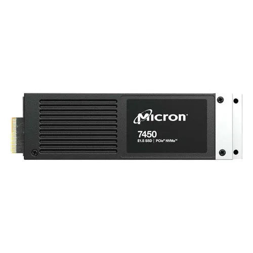 MTFDKCE7T6TFR-1BC15ABYYR Micron 7450 PRO Series 7.68TB Triple-Level Cell PCI Express NVMe 4.0 x4 3D NAND (SED OPAL Encryption) E1.S Solid State Drive