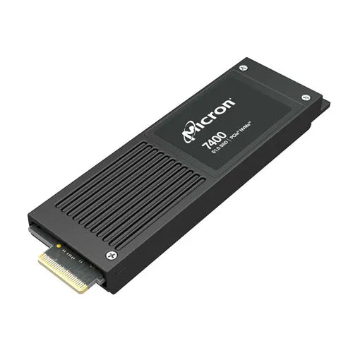 MTFDKCE960TDZ-1AZ15ABYY Micron 7400 PRO Series 960GB Triple-Level Cell PCI Express NVMe 4.0 x4 3D NAND (TCG OPAL Encryption) E1.S Solid State Drive
