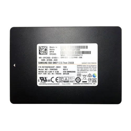 MZ-7KN256D Samsung SM871 256GB Multi-Level-Cell SATA 6Gb/s 2.5-Inch Solid State Drive