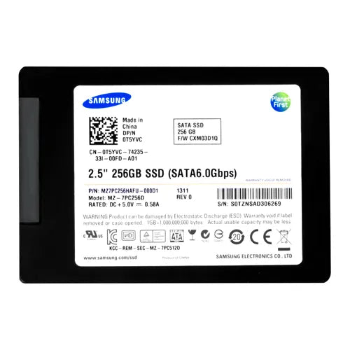 MZ-7PC256D/AM Samsung 830 Series 256GB Multi-Level Cell SATA 6Gb/s 2.5-Inch Solid State Drive For Latitude