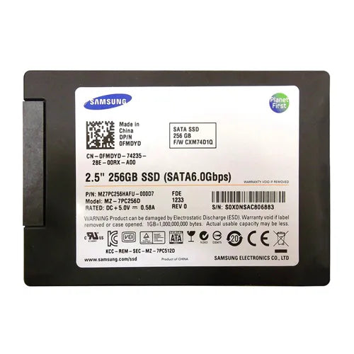 MZ-7PC256D Samsung 830 Series 256GB Multi-Level Cell SATA 6Gb/s 2.5-Inch Solid State Drive