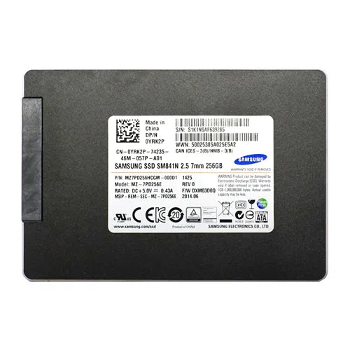 MZ-7PD256E Samsung SM841n Series 256GB Multi-Level Cell SATA 6Gb/s 2.5-Inch Solid State Drive
