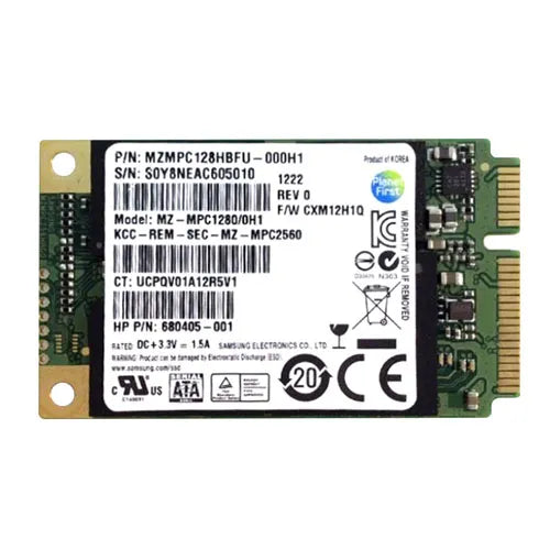 MZ-MPC1280/0H1 Samsung PM830 Series 128GB Multi-Level Cell SATA 6Gb/s mSATA Solid State Drive