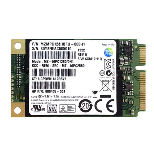 MZ-MPC1280 Samsung PM830 Series 128GB Multi-Level Cell SATA 6Gb/s mSATA Solid State Drive