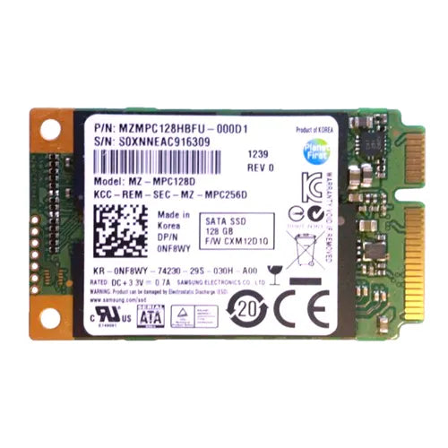 MZ-MPC128D Samsung PM830 Series 128GB Multi-Level Cell SATA 6Gb/s mSATA 2.5-Inch Solid State Drive