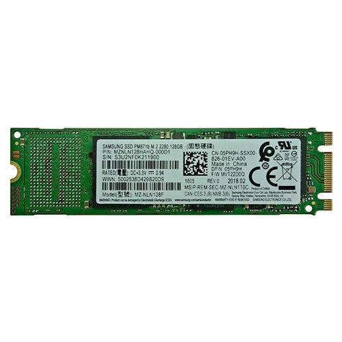 MZ-NLN128F Samsung PM871 Series 128GB Triple-Level Cell SATA 6Gb/s Mainstream Endurance M.2 2280 Solid State Drive