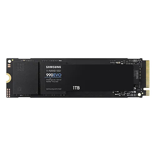 MZ-V9E1T0B Samsung 990 EVO 1TB Triple-Level Cell PCIe 5.0 x2 M.2 2280 Solid State Drive
