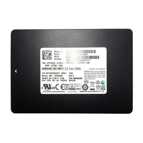 MZ7KN256HAHP-000D1 Samsung SM871 256GB Multi-Level-Cell SATA 6Gb/s 2.5-Inch Solid State Drive