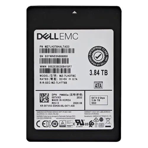 MZ7LH3T8HALTAD3 Samsung 3.84TB SATA 6Gb/s Read Intensive 2.5-Inch Solid State Drive