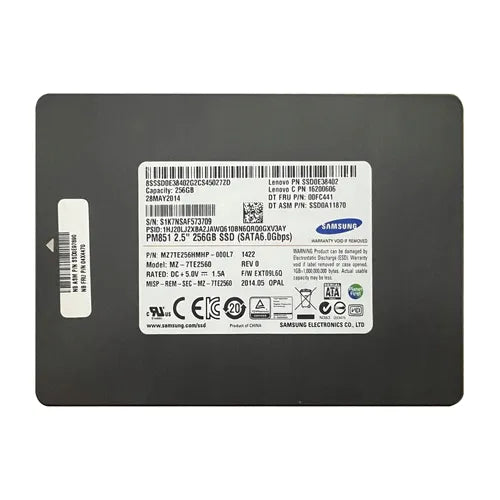 MZ7TE256HMHP-000L7 Samsung PM851 256GB Triple-Level-Cell SATA 6Gb/s 2.5-Inch Solid State Drive
