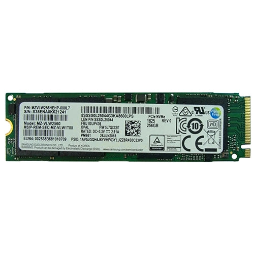 MZVLW256HEHP-000L7 Samsung PM961 256GB Triple-Level-Cell PCI Express NVMe 3.0 x4 M.2 2280 Solid State Drive