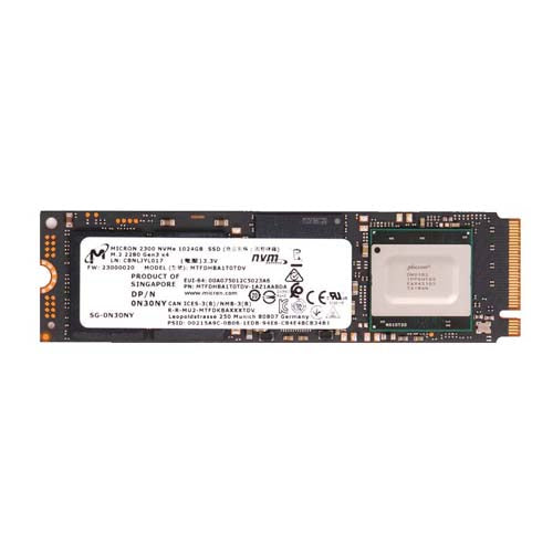 N30NY Dell 1TB Triple-Level Cell PCI Express NVMe 3.0 x4 M.2 2280 Solid State Drive