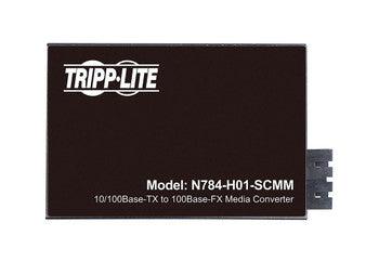 Tripp Lite - N784-H01-SCMM - Media Converter - 1 x Network (RJ-45) - 1 x SC Ports - DuplexSC Port - Multi-mode - Fast Ethernet - 10/100Base-TX 100Base-FX - Wall Mountable DIN Rail