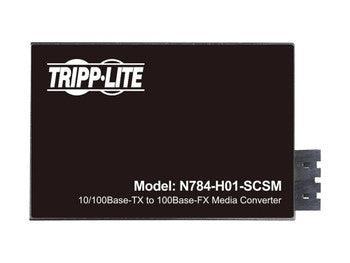 Tripp Lite - N784-H01-SCSM - Media Converter - 1 x Network (RJ-45) - 1 x SC Ports - DuplexSC Port - Single-mode - Fast Ethernet - 10/100Base-TX 100Base-FX - Wall Mountable DIN Rail