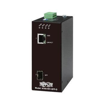 Tripp Lite - N785-H01-SFP-D - Media Converter - 1 x Network (RJ-45) - Multi-mode Single-mode - Gigabit Ethernet - 10/100/1000Base-T 100/1000Base-X - 1 x Expansion Slots - SFP (mini-GBIC) -