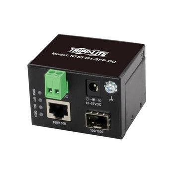 Tripp Lite - N785-I01-SFP-DU - Media Converter - 1 x Network (RJ-45) - Multi-mode Single-mode - Gigabit Ethernet - 10/100/1000Base-T 100/1000Base-X - 1 x Expansion Slots - SFP (mini-GBIC) -