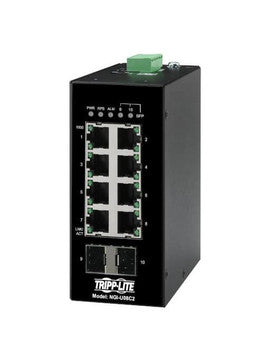 Tripp Lite - NGI-M08C2 - Ethernet Switch - 8 Ports - Manageable - Gigabit Ethernet - 10/100/1000Base-T 100Base-FX 1000Base-X 1000Base-SX/LX - TAA Compliant - 2 Layer Supported - Modular - 2 SFP Slots