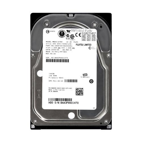 NN996 Dell 146GB 15000RPM Ultra320 SCSI 80-Pin 3.5-Inch Hard Drive
