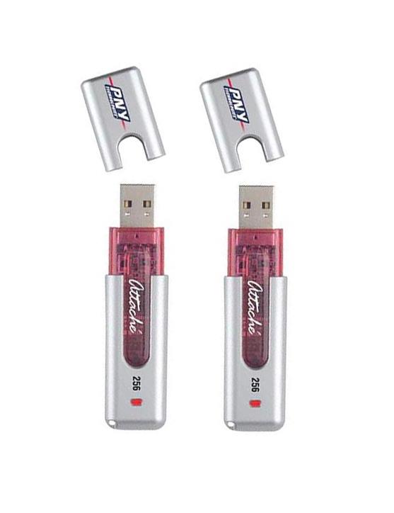 P-FD256FD256-MP PNY 2x256MB Attache USB 2.0 Flash Drive 2-Pack