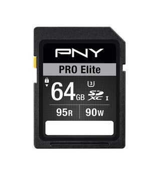 PNY Technology - P-SDX64U395PRO-GE - PRO Elite 64GB Class 10 SDXC Flash Memory Card