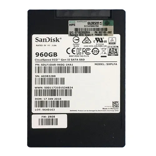 P00859-001 HP 960GB SATA 6Gb/s Mixed Use 2.5-Inch SPS-DRV Solid State Drive