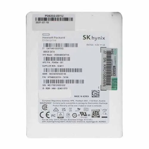 P04954-001 HP 480GB SATA 6Gb/s Read Intensive 2.5-inch Solid State Drive