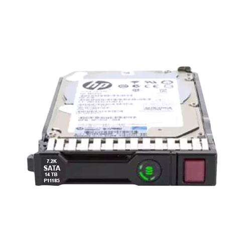 P11185-001 HP 14TB 7200RPM SATA 6Gb/s Hot-Pluggable (512e) 3.5-Inch Midline Hard Drive for ProLiant Server & Storage Array