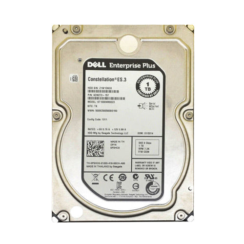 P3HC0 Dell 1TB 7200RPM SAS 6Gb/s Hot-Pluggable 3.5-Inch Hard Drive with Tray for EqualLogic Storage Array