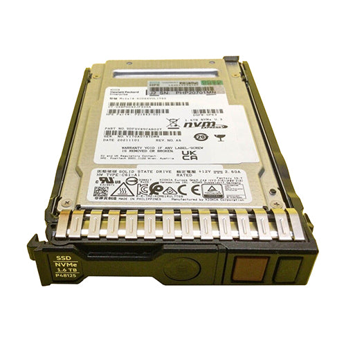 P48125-001 HP 1.6TB PCI Express NVMe 3.0 Mixed Use 2.5-inch Solid State Drive