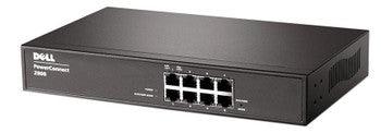 Dell - PC2808 - PowerConnect 2808 Ethernet Switch 8-Ports Manageable 10/100/1000Base-TX 8 x Network Twisted Pair Gigabit Ethernet 2 Layer Supported 1U Hig