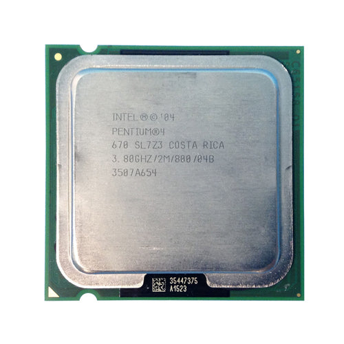 BX80547PG3800FT Intel Pentium 4 670 Single-Core 3.80GHz 800MHz FSB 2MB L2 Cache Socket LGA775 Processor