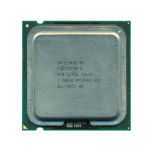DK050 Dell 3.2GHz 800MHz FSB 4MB L2 Cache Socket LGA775 Intel Pentium D 940 Dual-Core Processor