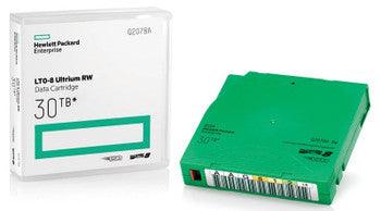 HP - Q2078A - E LTO-8 Ultrium 30TB RW Data Cartridge LTO-8 Rewritable Labeled 12TB (Native) / 30TB (Compressed) 3149.61 ft Tape Length 1 Pack