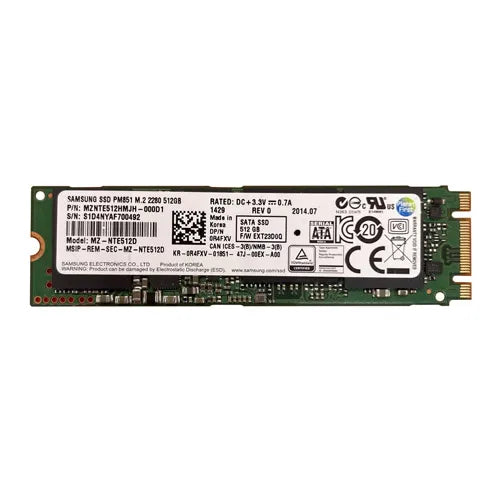 R4FXV Dell 512GB SATA 6Gb/s M.2 2280 Solid State Drive