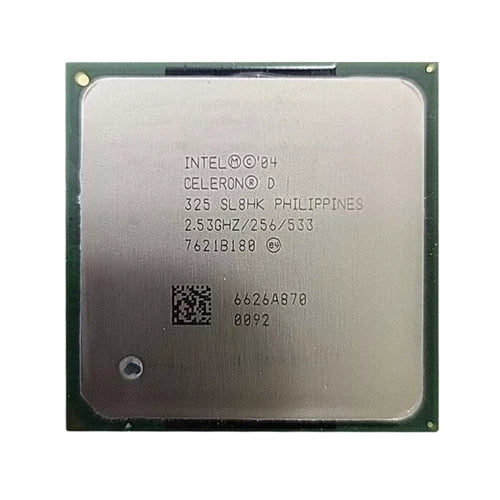 R8307 Dell 2.53GHz 533MHz FSB 256KB L2 Cache Socket PGA478 Intel Celeron D 325 Single-Core Processor