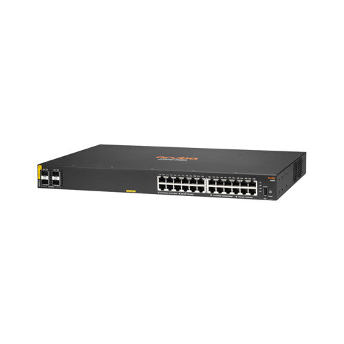 R8N87A#ABA HP CX 6000 Series 6000 24G Class4 PoE 4SFP 24 x Rj-45 Ports 1000Base-T Class4 PoE + 4 x SFP Ports Layer 2 Managed Stackable 1U Rack-mountable Gigabit Ethernet Network Switch